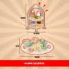 Juego de Té de Madera Kruzzel para Niños con Soporte de Pasteles - imagen 2