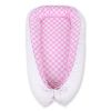 Baby Nest Double-sided Premium Cocoon For Infants Bobono- White Dots/white