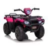Quad eléctrico infantil rosa de Lean Cars con motor potente.