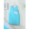 Cotton Sleeping Bag For Children, Size M, 6-12 Months, Tog 2.5, All-season Hearts Dots On Turquoise