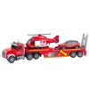Camión de bomberos de Lean toys en color rojo brillante.