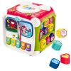 Cubo de colores de Lean toys fabricado en plástico duradero