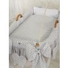 Cesta Colgante para Bebé My Sweet Baby - Mini Rosettes Grey