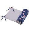 Protector Universal para Cuna My Sweet Baby - Cisnes Azul Marino - imagen 2