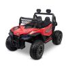 Coche eléctrico infantil off-road Blaze rojo biplaza IKS vista tres cuartos