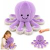 Peluche pulpo morado con tentáculos elásticos y estilo amigable.