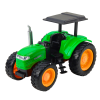 Tractor de granja teledirigido con remolque verde