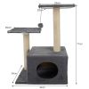Rascador para gatos Purlov 71cm gris - Árbol para gatos - imagen 3