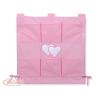 Organizador de Cuna My Sweet Baby Cot Tidy Corazones Rosa