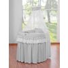 Cesta de Moisés My Sweet Baby en color gris con chasis de madera