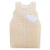 Cotton Sleeping Bag For Children, Size M, 6-12 Months, Tog 2.5, All-season, Hearts Dots On Beige