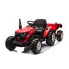 Tractor de Batería Rojo Lean cars con Remolque 24V