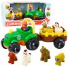 Tractor Motorizado con Remolque y Animales Interactivos