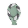 Braided Baby Nest 2 In 1 - Pastel Green - Gray - Anthracite