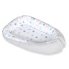 Baby Nest Double-sided Premium Cocoon For Infants Bobono- Stars Blue-grey/grey