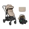 Carrito de Bebé 3en1 con Asiento Transformable Jean Beige Kikkaboo