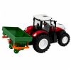 Tractor agrícola en uso, ideal para imitar trabajos de campo.