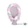 Nido Trenzado 2 en 1 My Sweet Baby - Blanco, Gris y Rosa - imagen 2