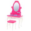 Set de dormitorio para muñecas con mesa de tocador y silla