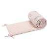 Protector de cuna decorativo con estampado oso y conejo, vista frontal