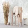 Manta de lana merino Babyono beige claro para bebé - imagen 3