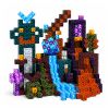 Bloques magnéticos Pixel con diseños de fantasía en colorido plástico.