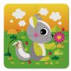 Puzzle para bebés Chicco toys con ilustraciones de animales