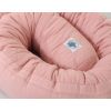 2-in-1 - Baby Nest Quilted - Snake Pillow Bumper - Pastel Pink