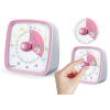 Temporizador con Alarma y Luz Unicornio Blanco y Rosa