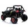 Jeep eléctrico infantil Lean Cars 124 cm camuflaje verde, vista lateral