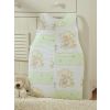 Cotton Sleeping Bag For Children, Size M, 6-12 Months, Tog 2.5, All-season, Green Elephants