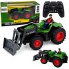 Tractor agrícola a control remoto 1:24 con bulldozer de Lean toys