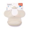 Babero de Silicona Ajustable Beige Babyono para Bebés - imagen 3