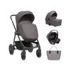 Carrito de bebé 3en1 Kikkaboo Modena Gris Oscuro