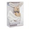 Peluche Dou Dou Conejito Chicco toys en terciopelo de color neutro.