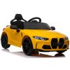 Coche eléctrico infantil BMW M4 amarillo Lean Cars SX2418, vista frontal