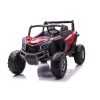 Dos niños en el buggy XMX613 rojo Spider con mando parental en jardín