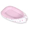 Baby Nest Double-sided Premium Cocoon For Infants Bobono- Gray-pink Stars/ Gray