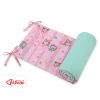 Protector Universal para Cuna My Sweet Baby - Búhos Rosa-Menta - imagen 2