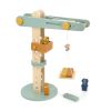 Grúa de madera Trixie - Juguete de construcción infantil