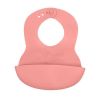 Babero Ajustable Babyono con Bolsillo Rosa para Bebés