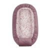 Nido de Bebé Reversible Velvet Bloom Rosa 80x45 – Cocoon Ajustable y Acolchado