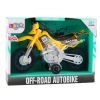 Moto Cross Off-Road Amarilla con Luces y Sonidos