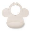 Babero de Silicona Ajustable Beige Babyono para Bebés