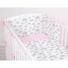 Juego de Ropa de Cuna My Sweet Baby - 2 Piezas Nubes Gris/Rosa - imagen 2