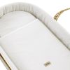 Moisés Cambrass Une Regent crema, detalle vestidura y colcha 100% algodón