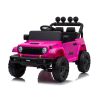 Jeep Rubicon en color rosa y acabado de eco-cuero.