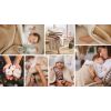 Manta de Algodón Aislante Beige Babyono para Bebés