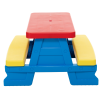 Conjunto de Mesa y Bancos Azul para Jardín