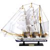 Modelo Coleccionable de Barco a Vela Fragata Blanco 49x43cm